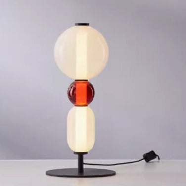 Sculptural Glass Table Lamp with Touch Dimming