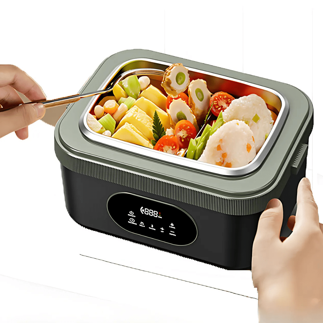 Self Heating Food Storage with Portable Design