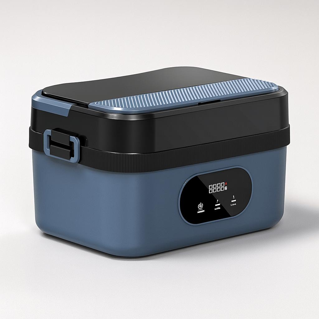 Self Heating Food Storage with Portable Design