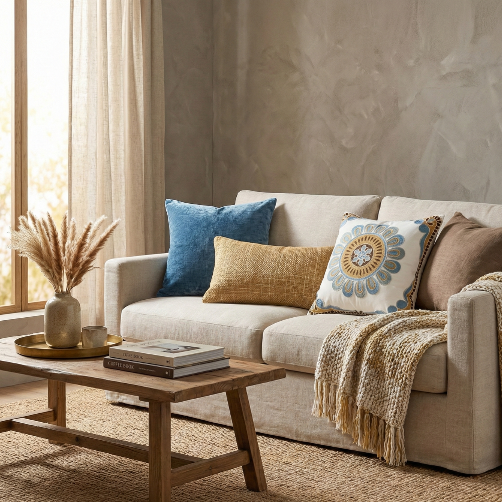 Soft Microfiber Cushion Cover for Everyday Comfort