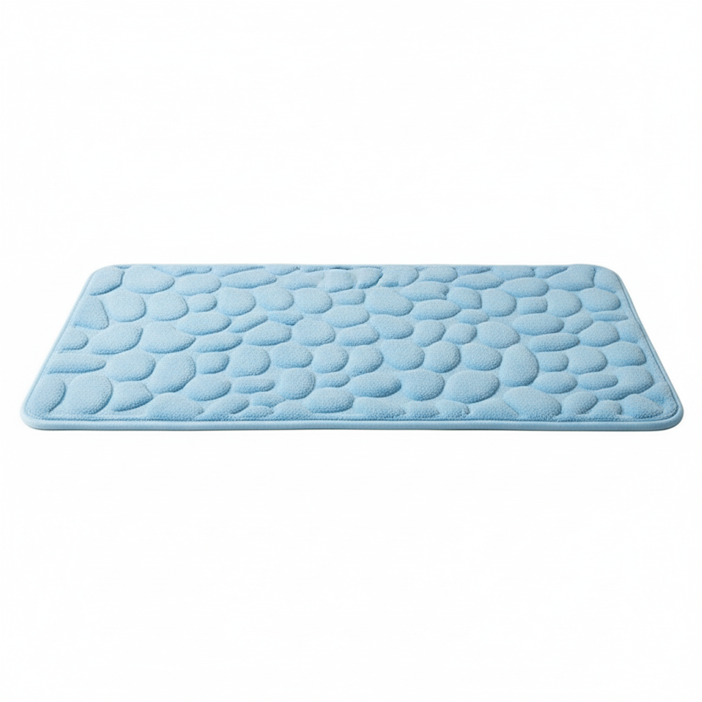 Soft Shower Mats with Pebble Texture Design