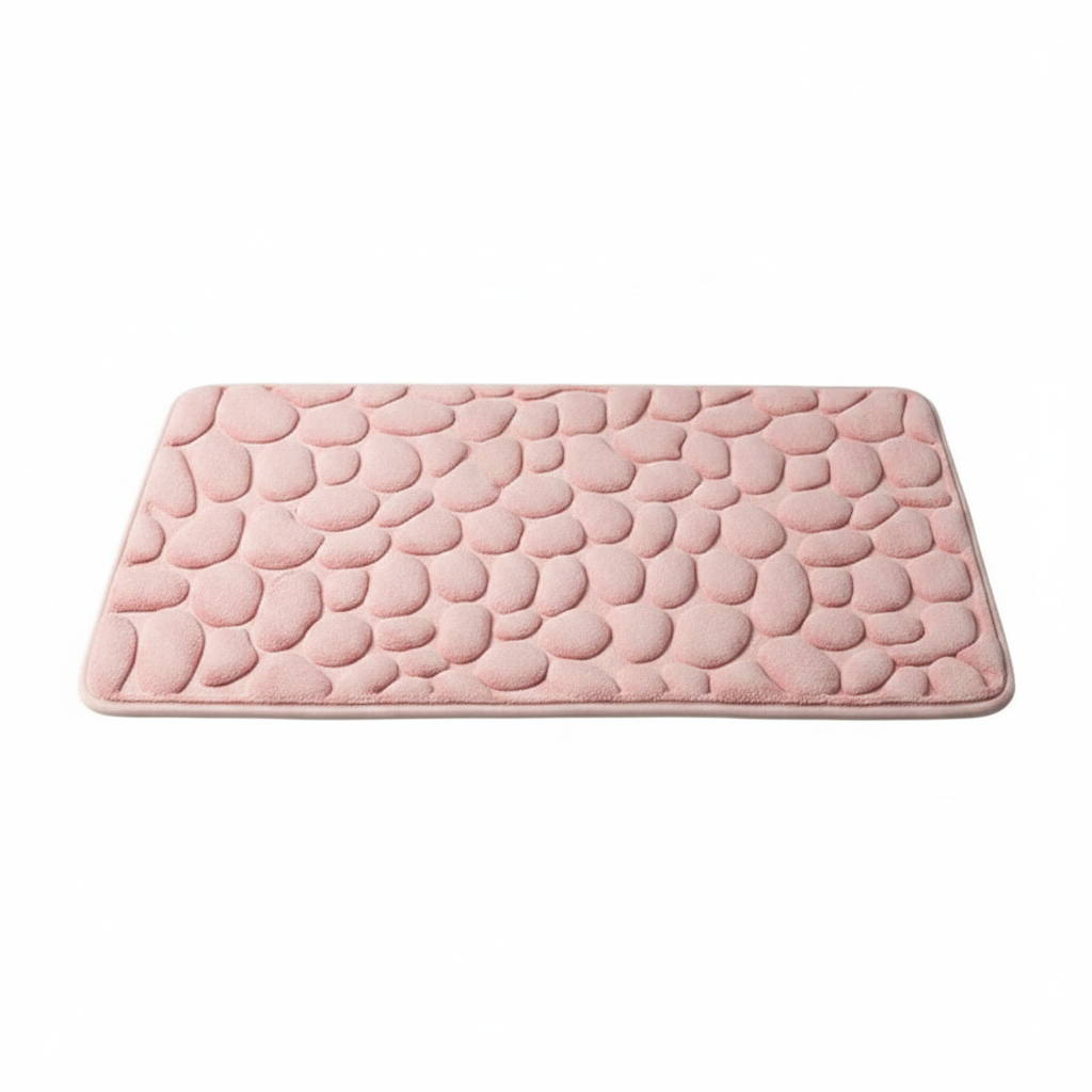 Soft Shower Mats with Pebble Texture Design