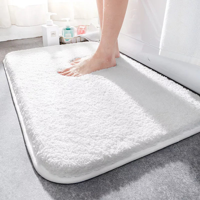 Soft Shower Mats with Thick Absorbent Microfiber