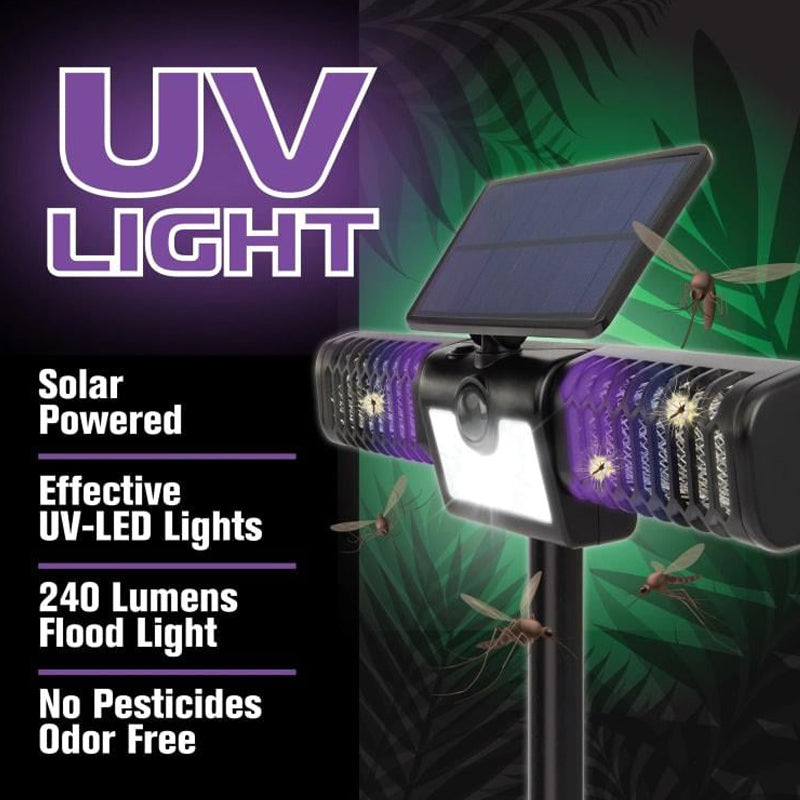 Solar Bug Zapper Light for Outdoor Protection and Illumination