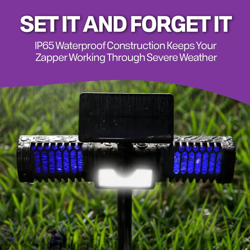 Solar Bug Zapper Light for Outdoor Protection and Illumination