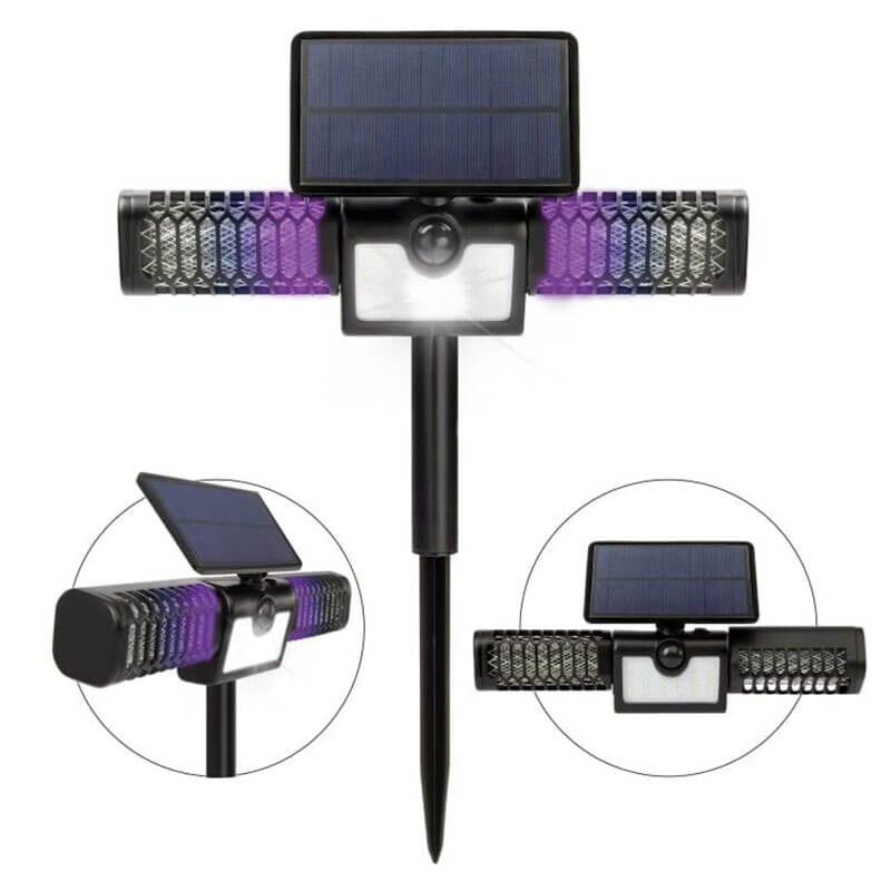 Solar Bug Zapper Light for Outdoor Protection and Illumination