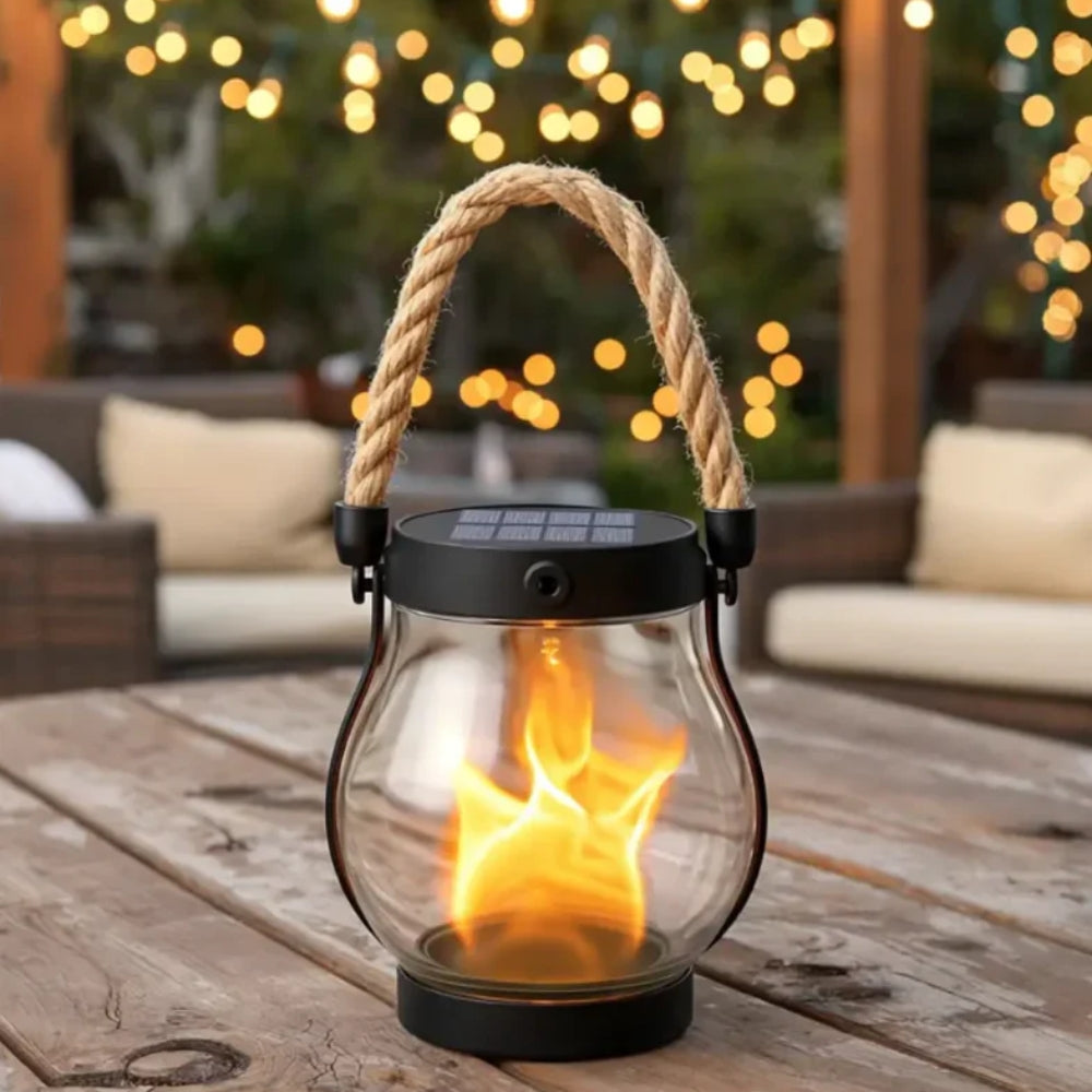 Solar Flame Effect Lantern