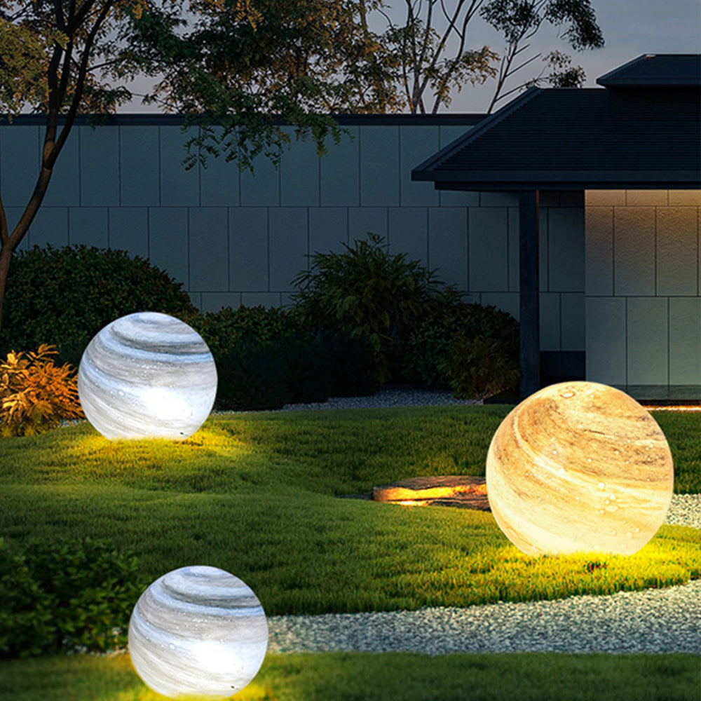Globe Solar Outdoor Lights with Planet Design