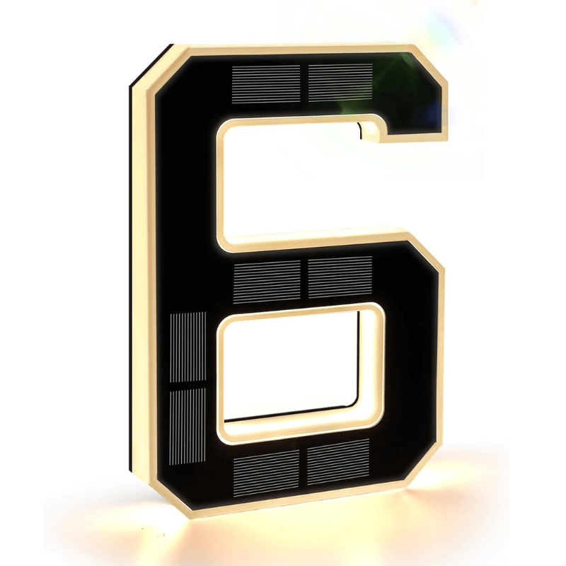 Solar House Number Light for Clear Visibility and Modern Entryways