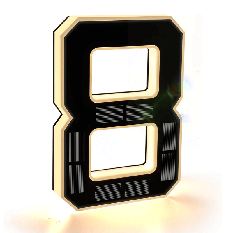 Solar House Number Light for Clear Visibility and Modern Entryways