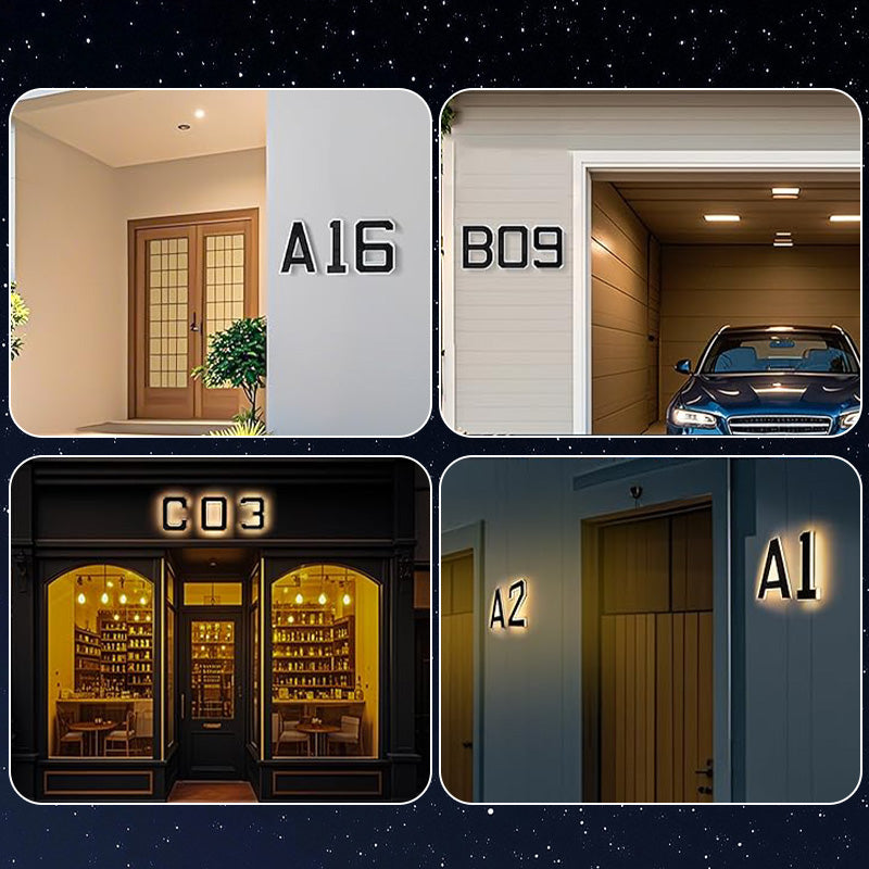 Solar House Number Light for Clear Visibility and Modern Entryways
