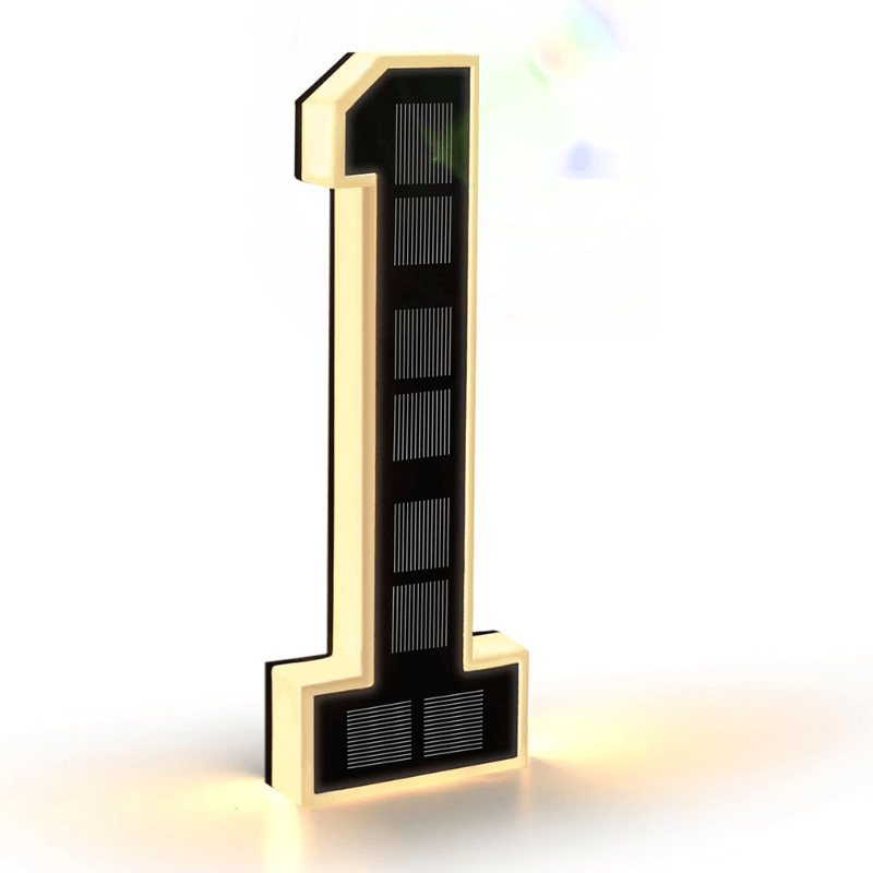Solar House Number Light for Clear Visibility and Modern Entryways