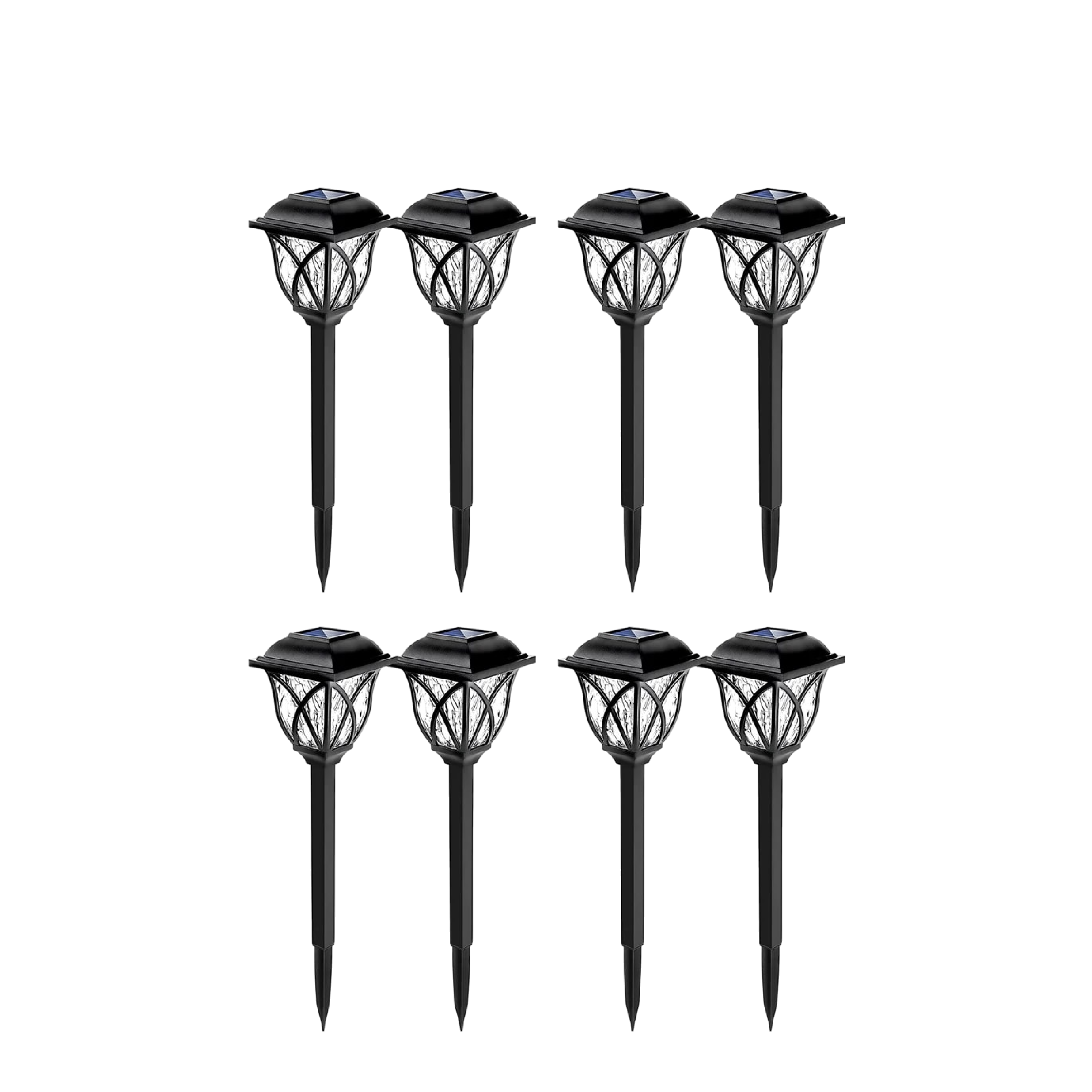 Solar Path Lights with Decorative Lantern Design