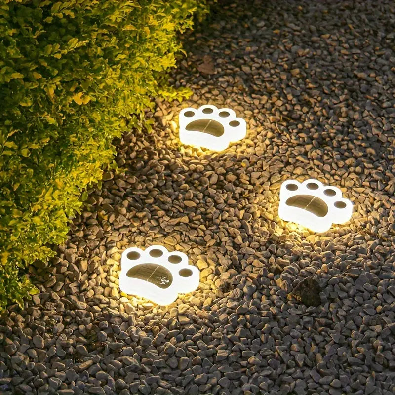 Solar Paw Garden Spotlights