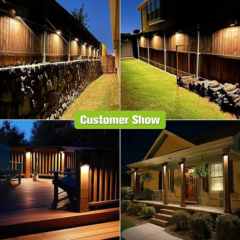 Solar Wall Light for Stylish Outdoor Illumination and Energy Savings