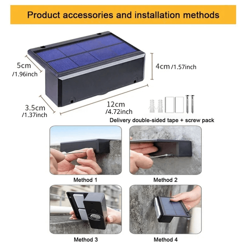 Solar Wall Light for Stylish Outdoor Illumination and Energy Savings