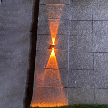 Solar Wall Light with Up Down LED Glow