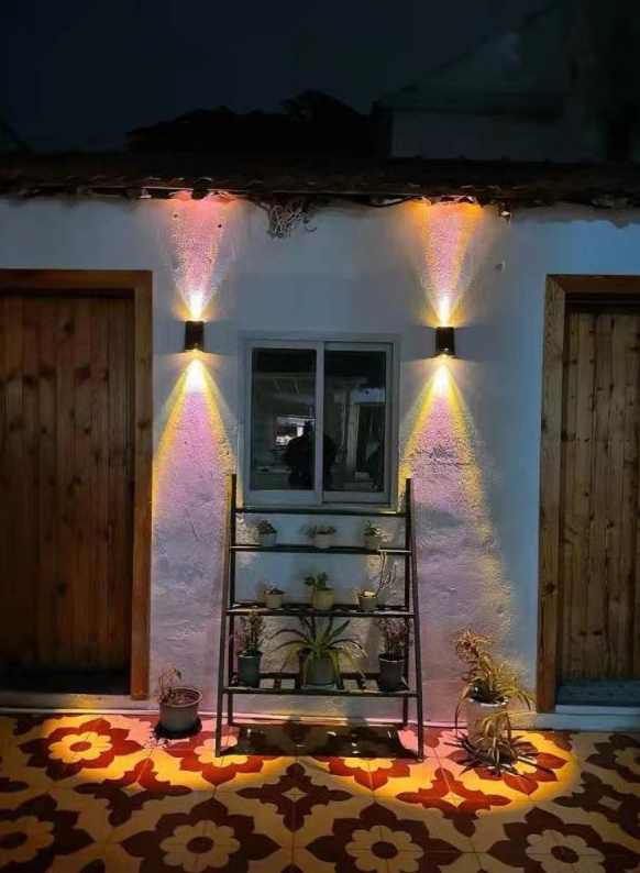 Solar Wall Light with Up Down LED Glow