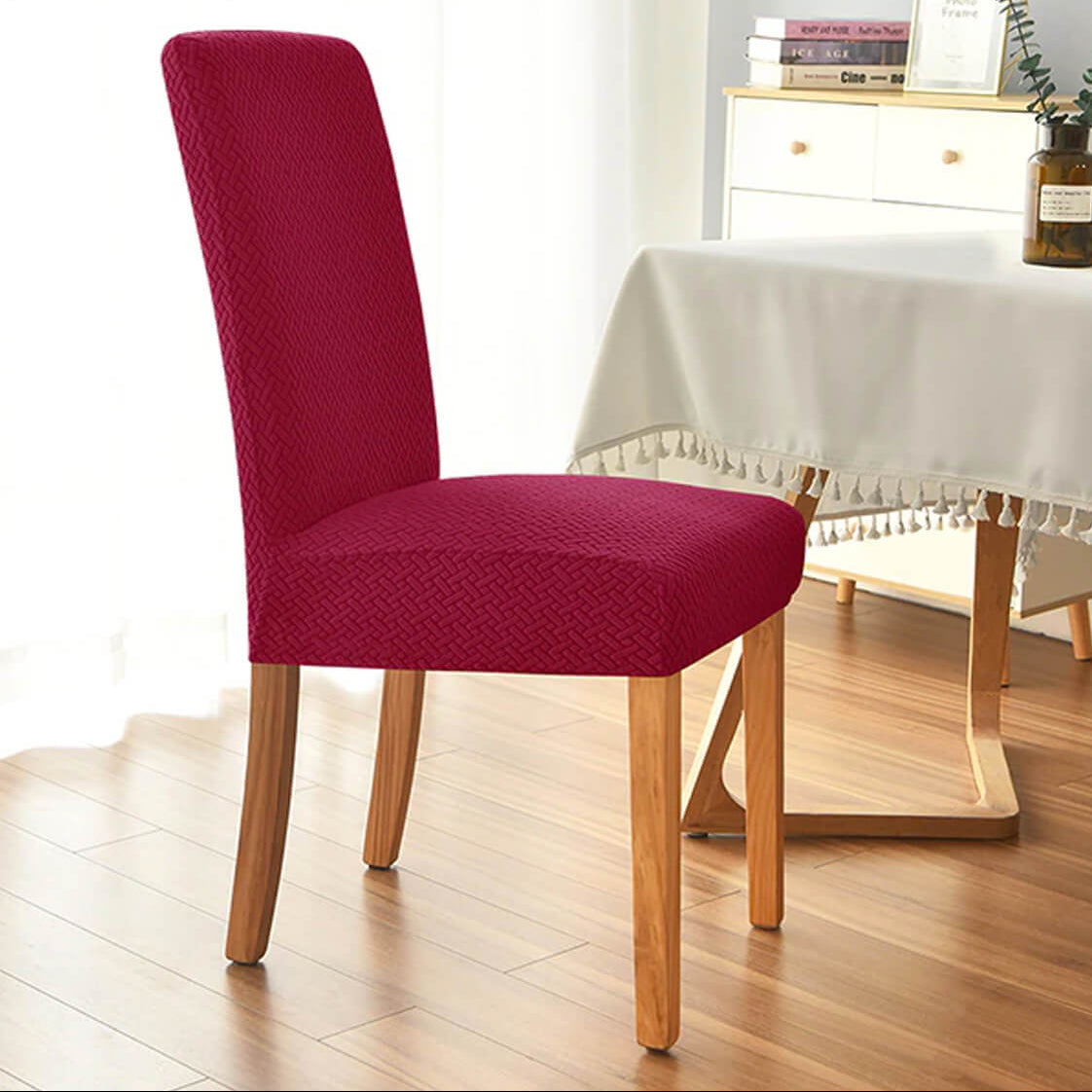 Stretch Chair Covers for Elegant Dining and Everyday Protection