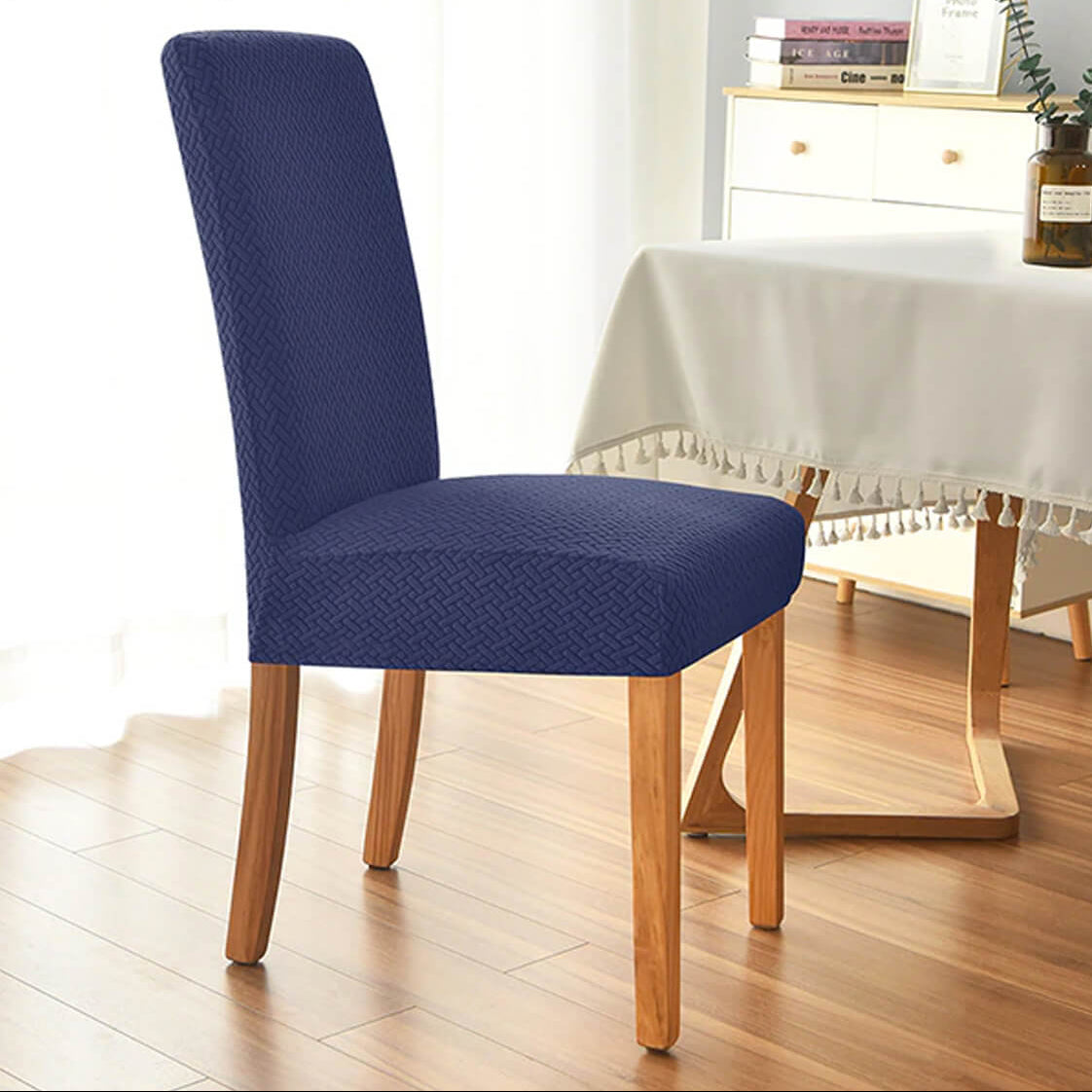 Stretch Chair Covers for Elegant Dining and Everyday Protection