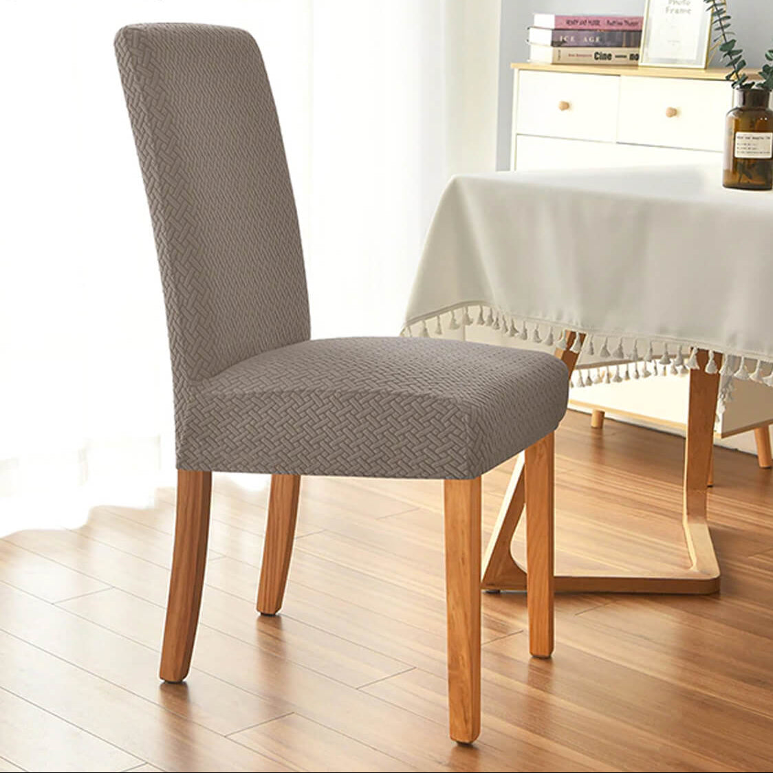 Stretch Chair Covers for Elegant Dining and Everyday Protection