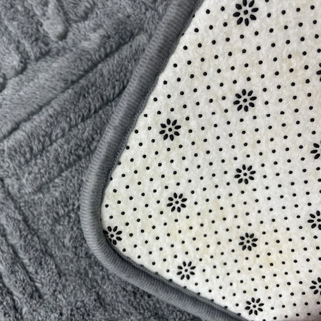 Striped Shower Mats with Thick Absorbent Design