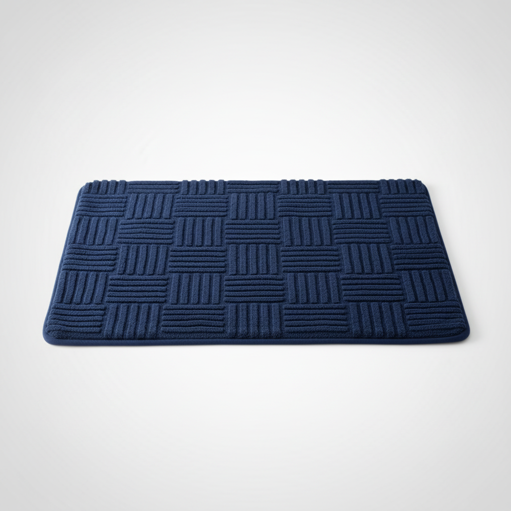 Striped Shower Mats with Thick Absorbent Design