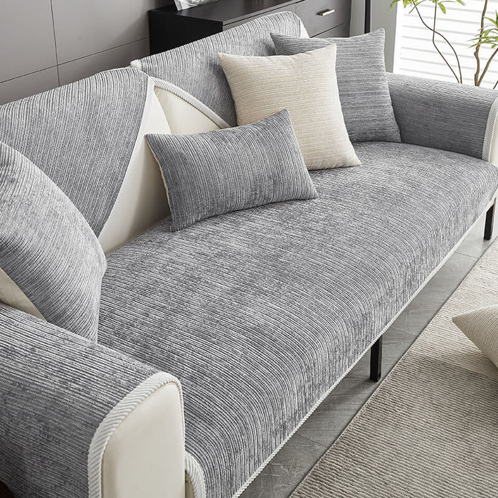 Textured Chenille Sofa Cover for Comfort and Protection
