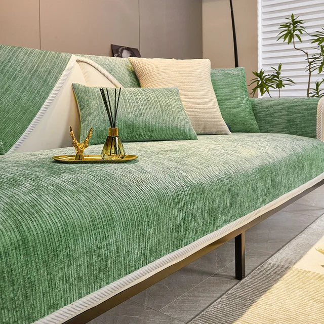Textured Chenille Sofa Cover for Comfort and Protection