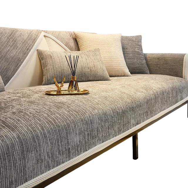 Textured Chenille Sofa Cover for Comfort and Protection