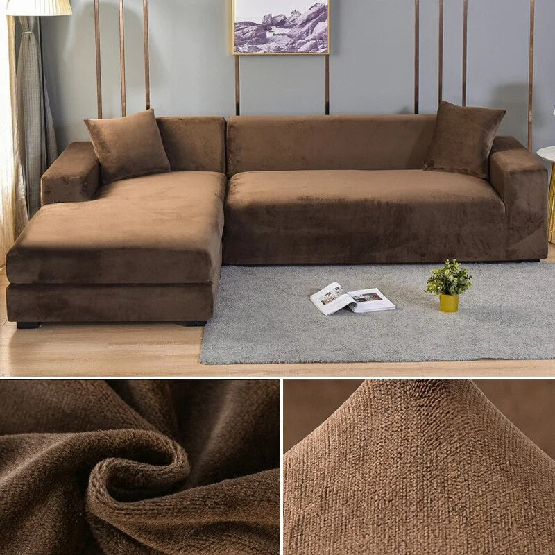 Velvet Sofa Cover for Elegant Protection and Modern Living