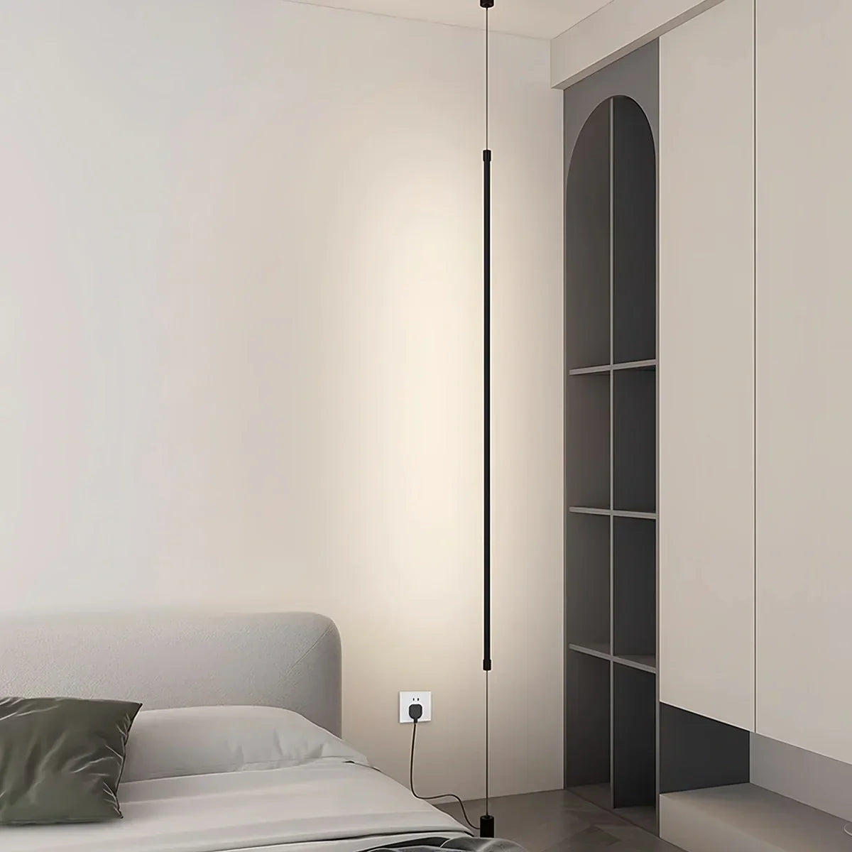 Vertical Line Floor-to-Ceiling LED Lamp