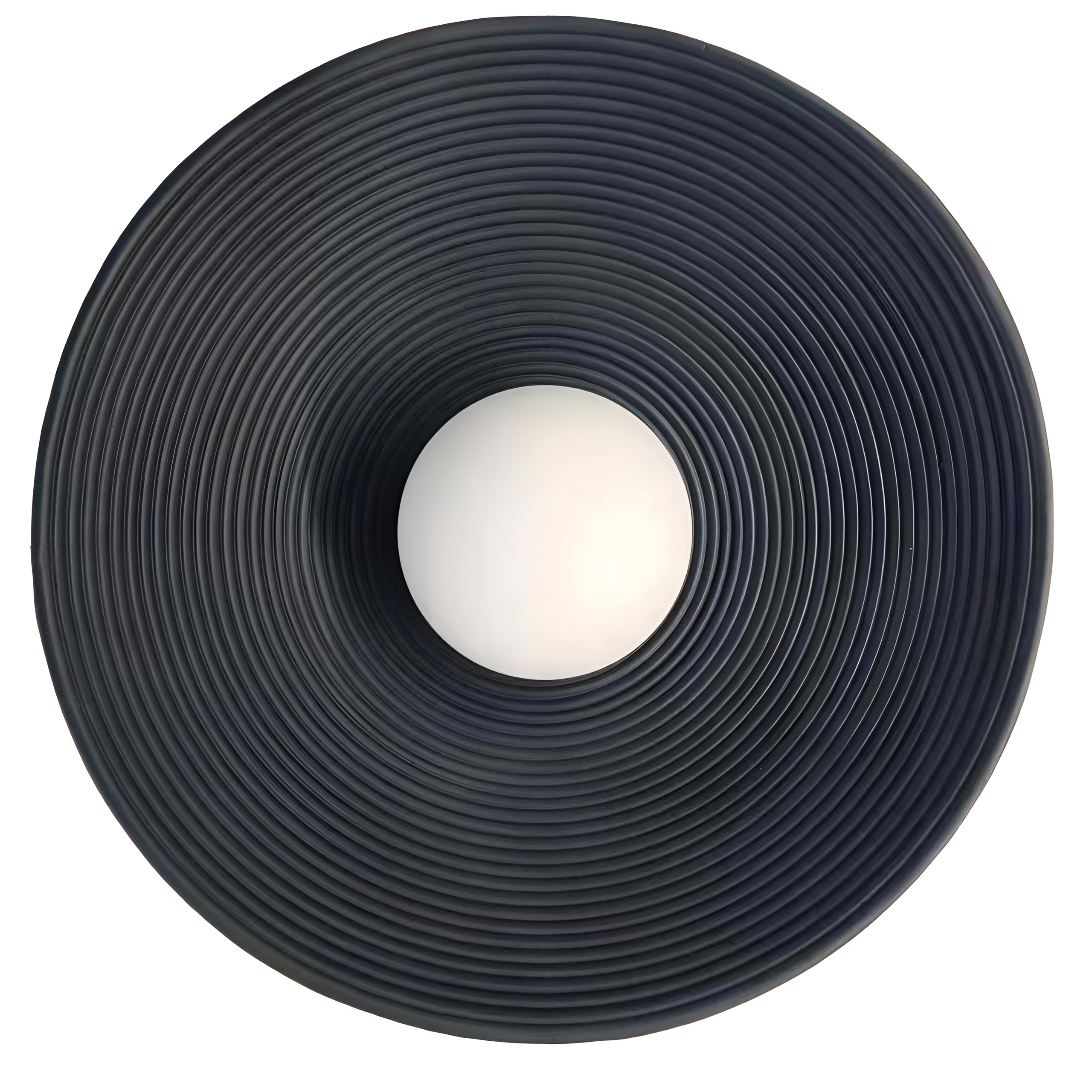 Vintage Concentric Disc Wall Sconce with Retro Sculptural Design