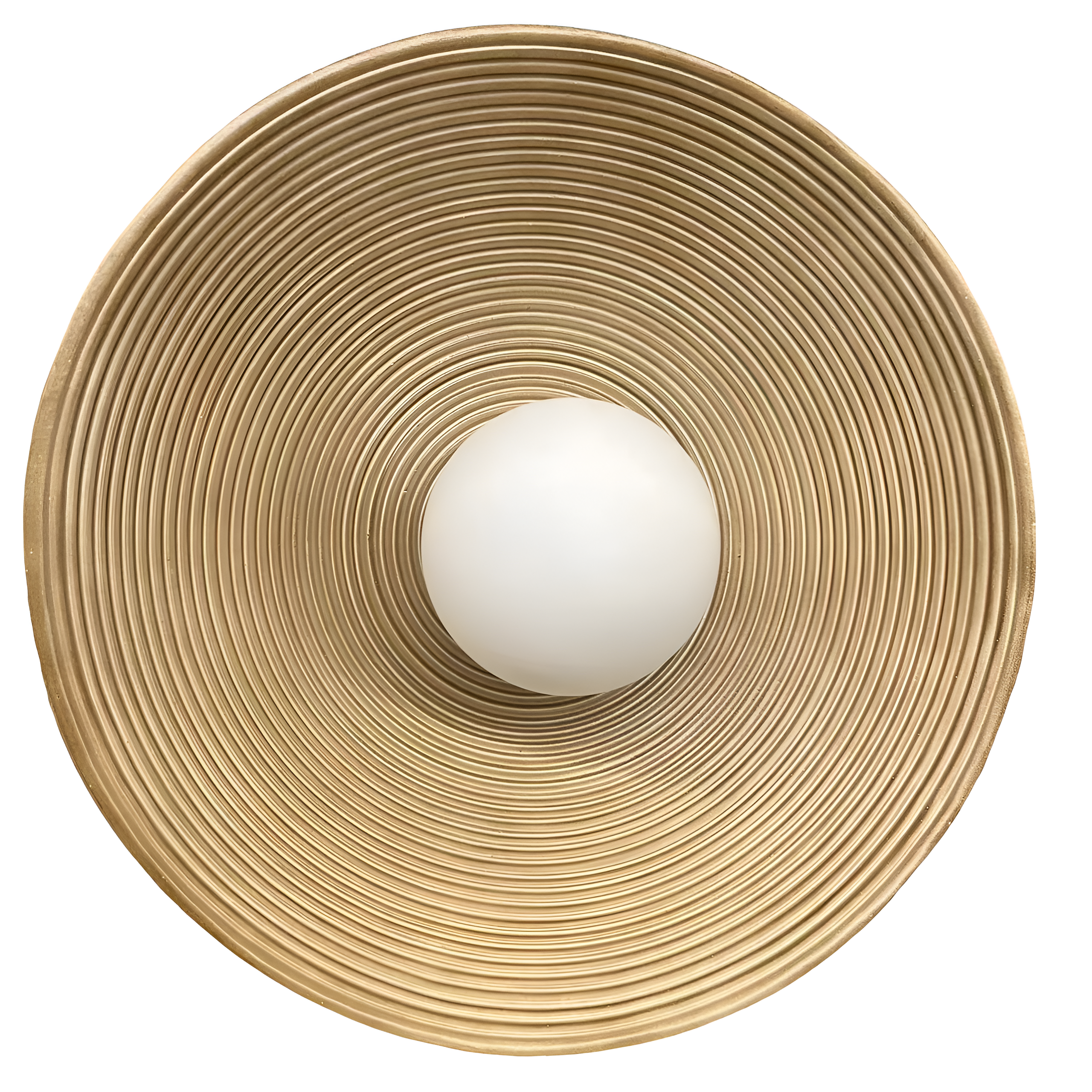 Vintage Concentric Disc Wall Sconce with Retro Sculptural Design