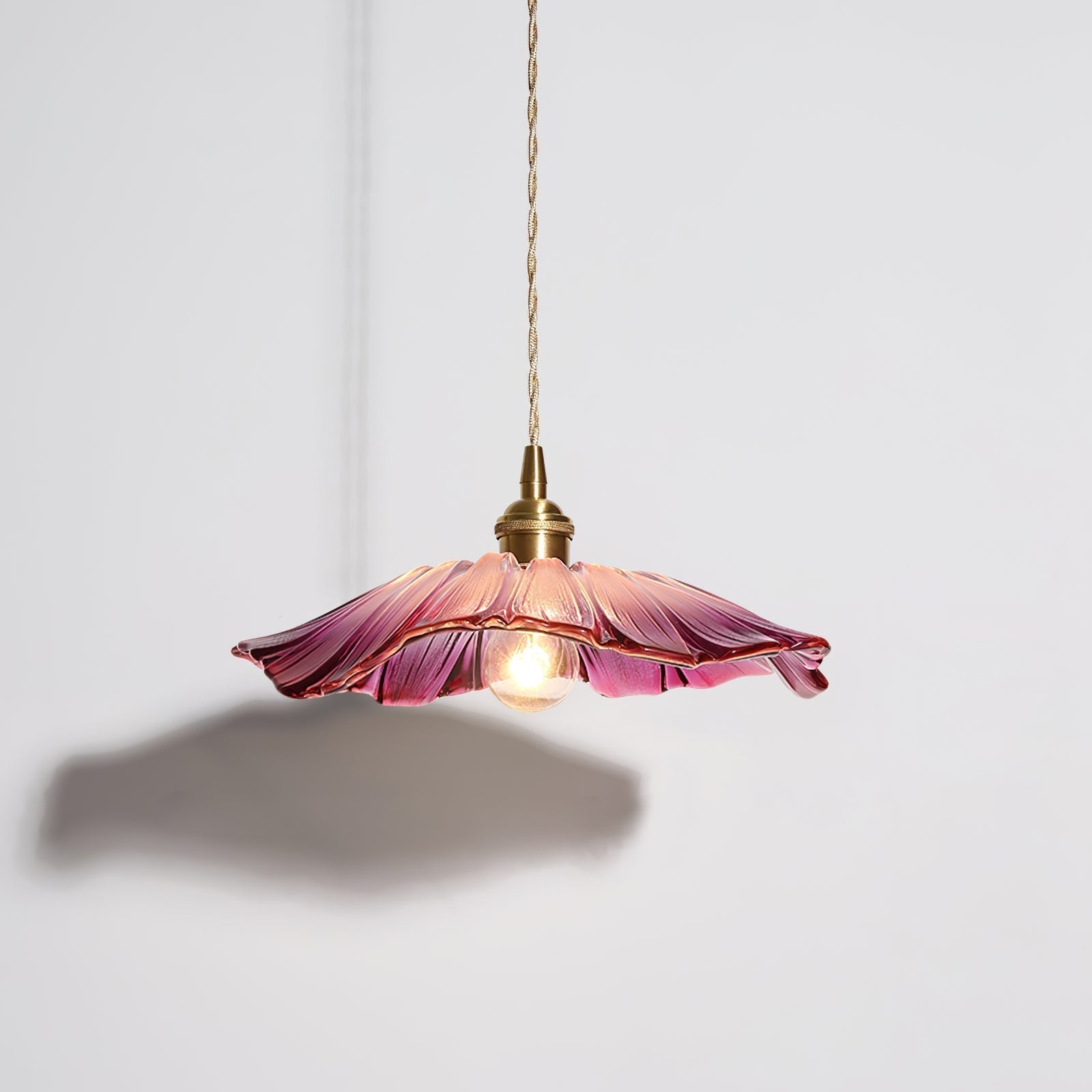 Vintage Glass Flower Flush Mount Ceiling Light