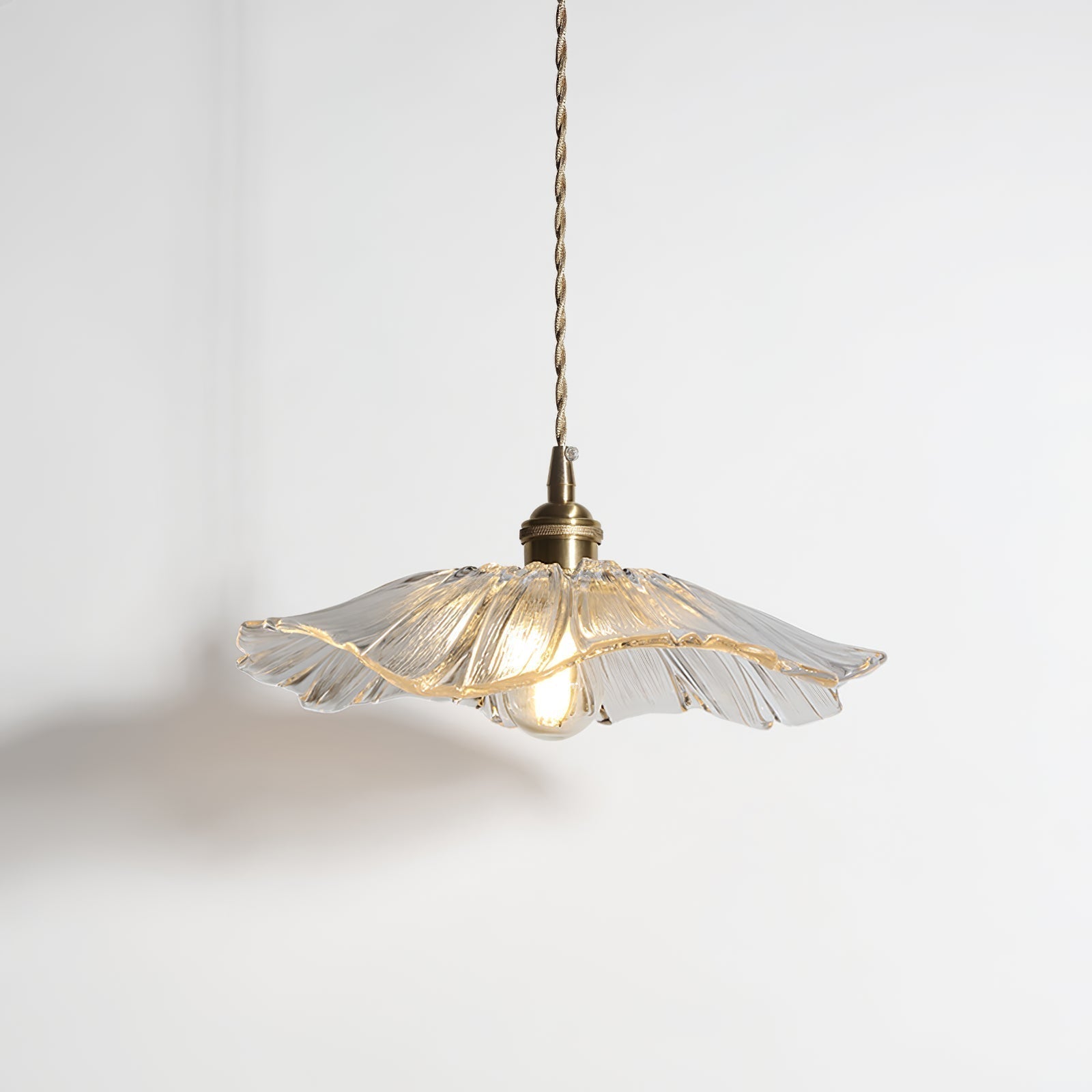 Vintage Glass Flower Flush Mount Ceiling Light