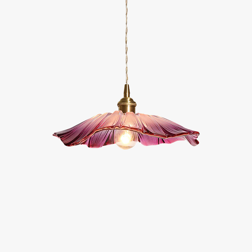 Vintage Glass Flower Flush Mount Ceiling Light