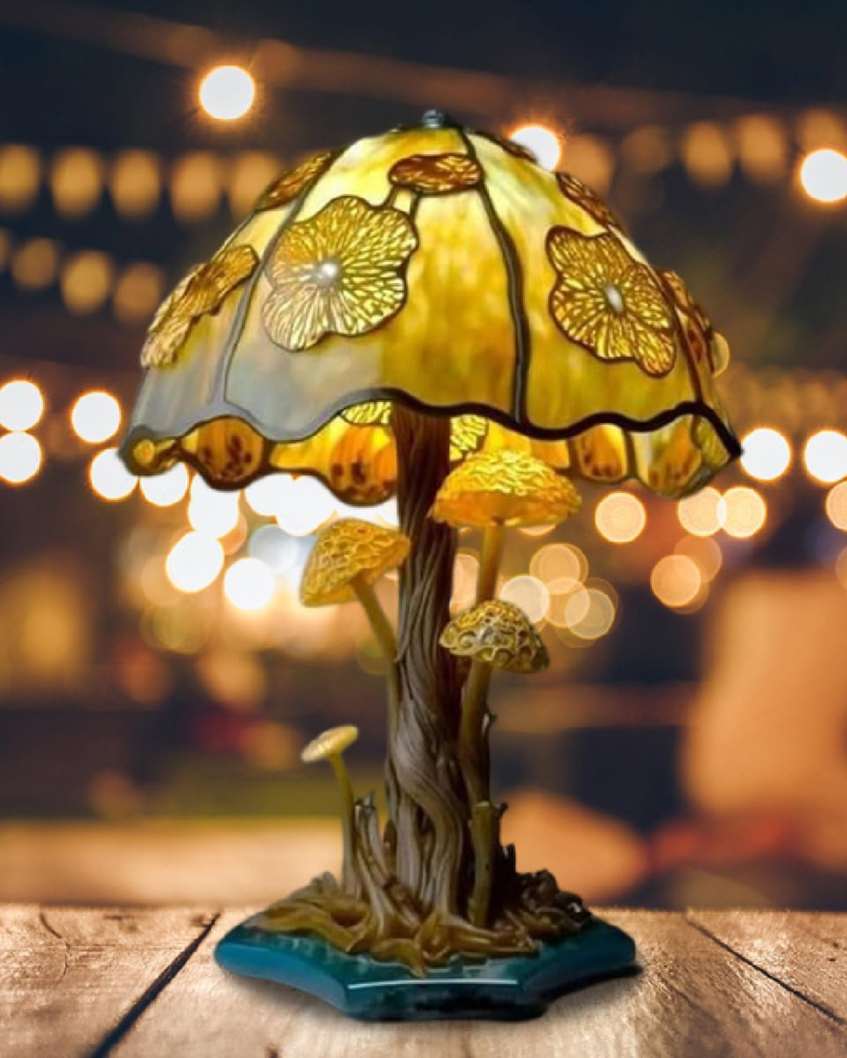 Vintage Mushroom Table Lamp with Whimsical Retro Design