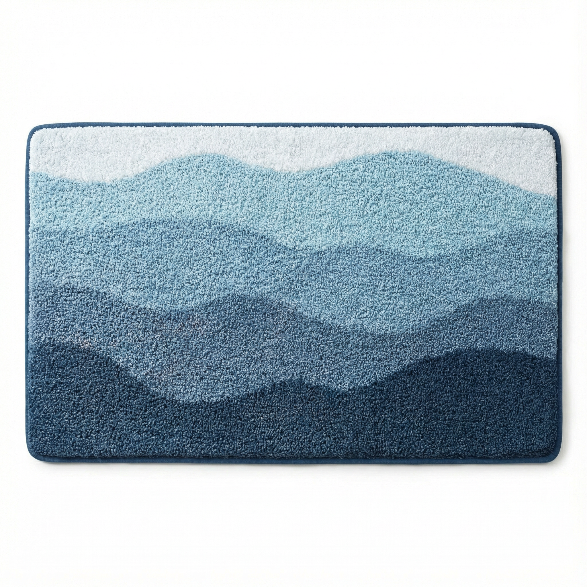 Wave Design Bath Mat for Soft Comfort and Dry Floors