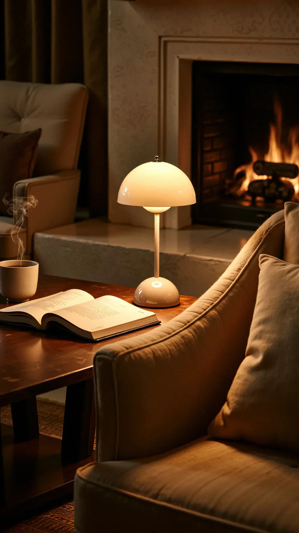 Wireless Modern Table Lamp with Touch Control for Ambient Lighting
