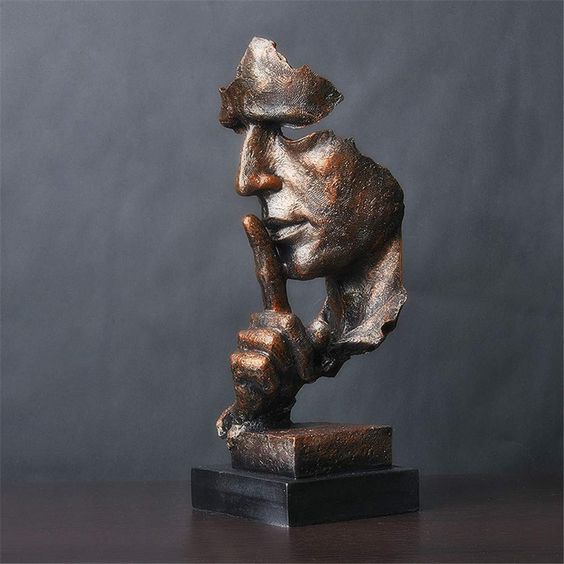 Abstract Face Sculpture for Modern Artistic Interiors