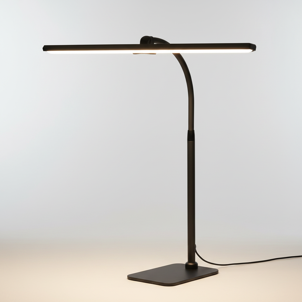 Adjustable Desk Lamp with Gooseneck and Dimmer