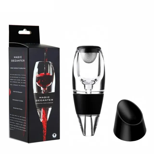 AeroWine Wine Aerator Set with Stand for Enhanced Flavor & Aroma