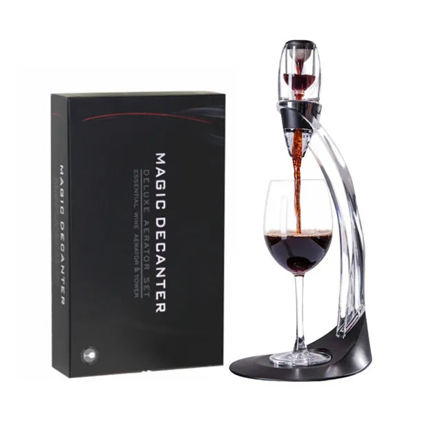 AeroWine Wine Aerator Set with Stand for Enhanced Flavor & Aroma