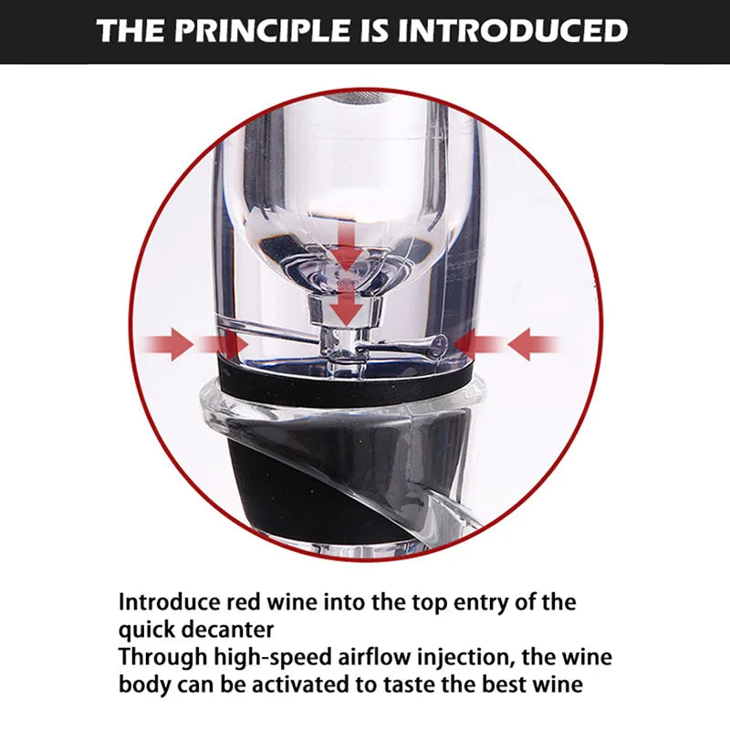 AeroWine Wine Aerator Set with Stand for Enhanced Flavor & Aroma