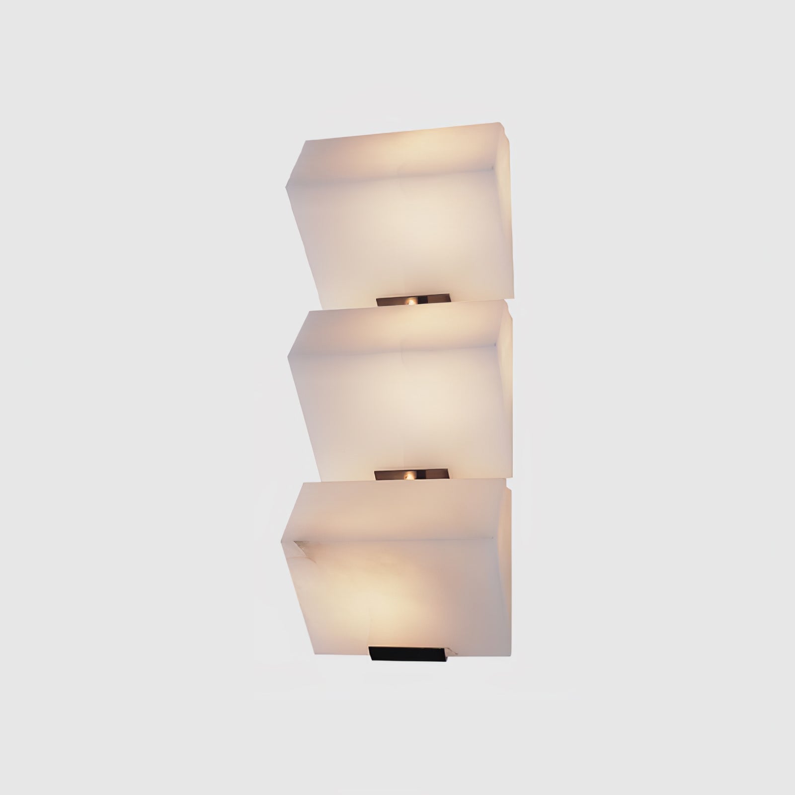 Alabaster Cube Wall Sconce