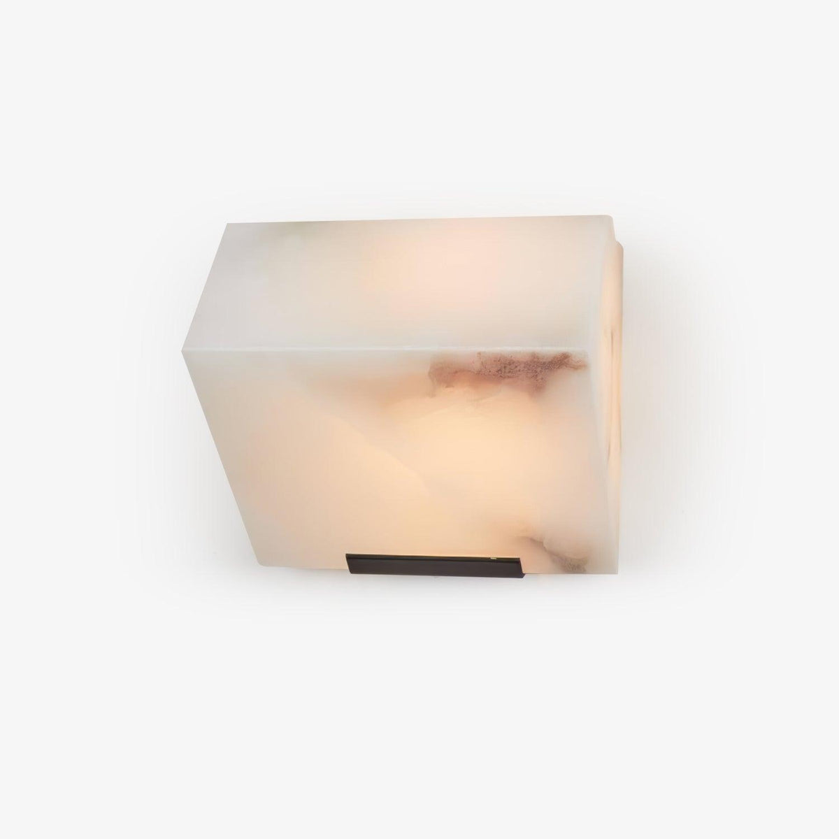 Alabaster Cube Wall Sconce