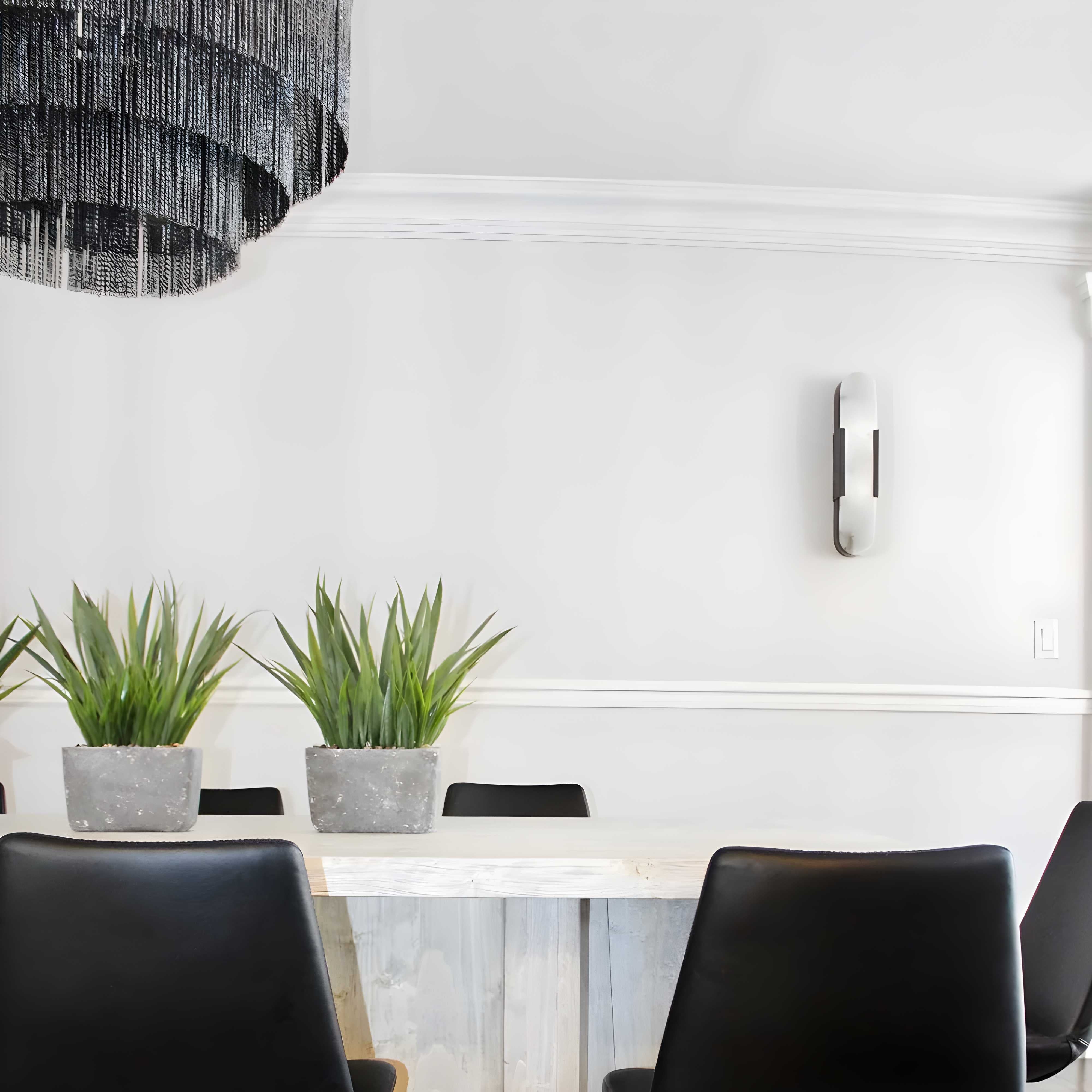 Alabaster Wall Light with Modern Vertical Design