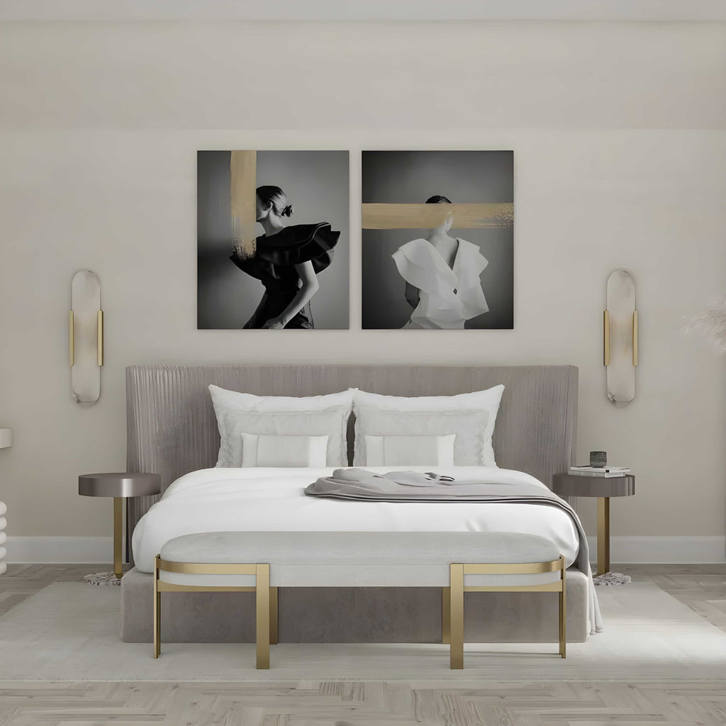 Alabaster Wall Light with Modern Vertical Design