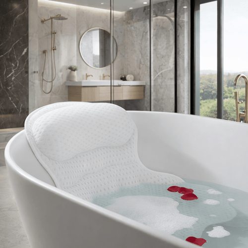 Bath Pillows with Neck and Back Support Design